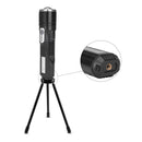 T6+COB 5Modes Zoomable USB Rechargeable LED Flashlight Outdoor 18650 Flashlight with Tripod