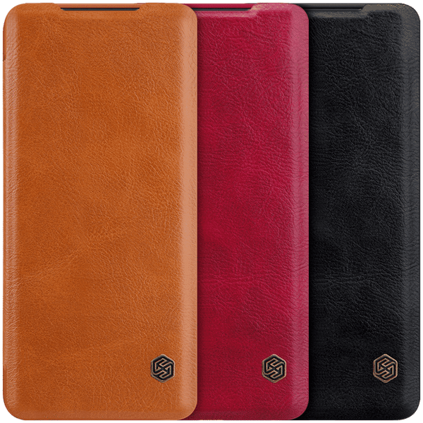 NILLKIN Flip Bumper Shockproof Card Slot Holder Full Cover PU Leather Vintage Protective Case for Samsung Galaxy S11