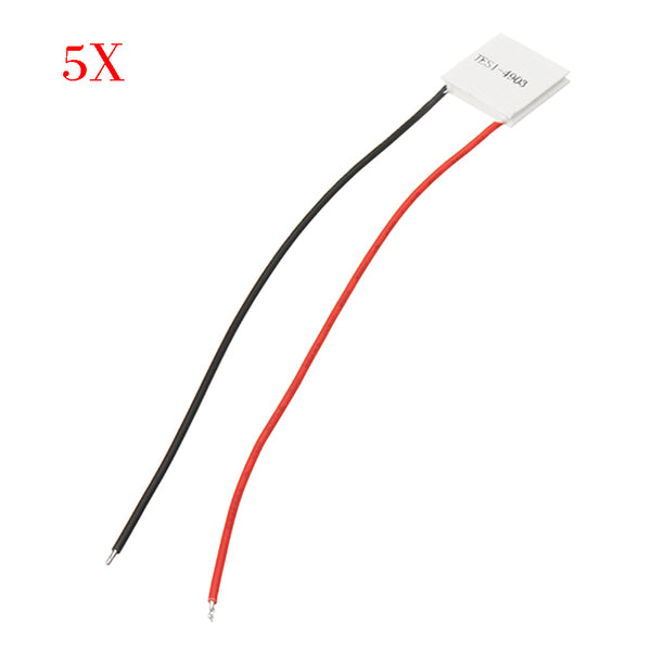 5pcs TES1-4903 20x20mm 5V Thermoelectric Cooler Semiconductor Refrigeration Film Heatsink Module