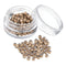 200Pcs Silicone Lined Nano Rings Beads 3.0mm Silicone Micro Bead For Nano Tip Hair Extensions