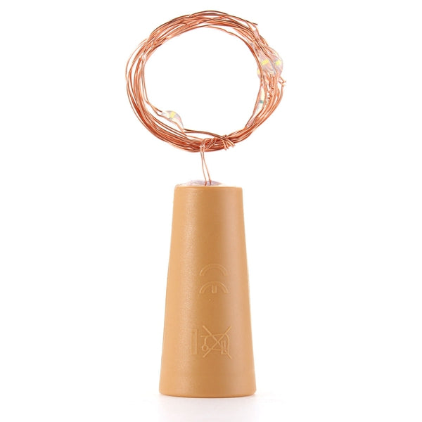 200CM Battery Powered Cork Copper Wire LED Wine Bottle HoliDay Light Lamp for Xmas Party