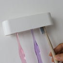 Happy Life White Toothbrush Holder Bathroom Organizer Wall Mounted Stand 3M Adhesive Smart Home Decorations from Xiaomi Youpin