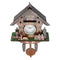 Cuckoo Clock Mount Wooden Wall Clock Analog Auto Swinging Pendulum Home Decorations