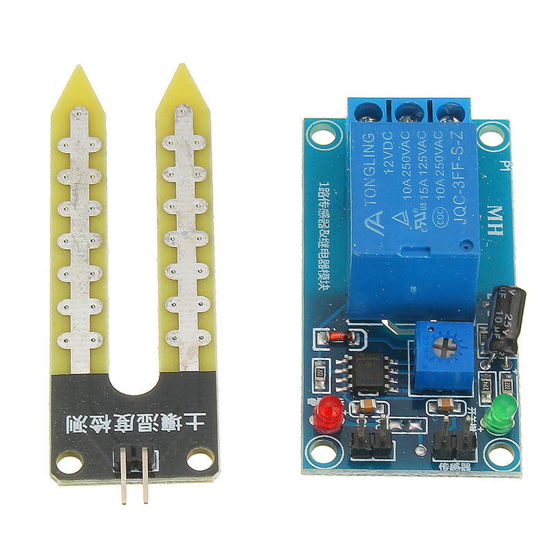 5pcs DC 12V Relay Controller Soil Moisture Humidity Sensor Module Automatically Watering for