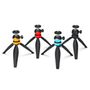 Mini Multi-angle Rotation Handheld Selfie Stick Tripod for Sports Camera Tabletop Smartphones With Phone Clip
