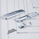 XIAOMI Ecosystem Deli 2100 1Pcs Utility Cutter Metal Aluminum Carving Utility DIY Craft Paper Leather Cutter Foldable Art Work Cutting tools