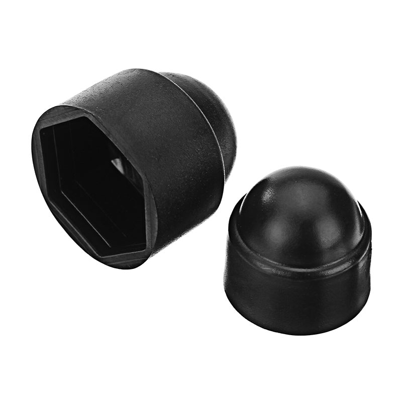 Suleve MXNC1 M4/M5/M6/M8/M10/M12 Black Nut Bolt Cover Hexagonal Bolt Cap Rubber Cap 145Pcs