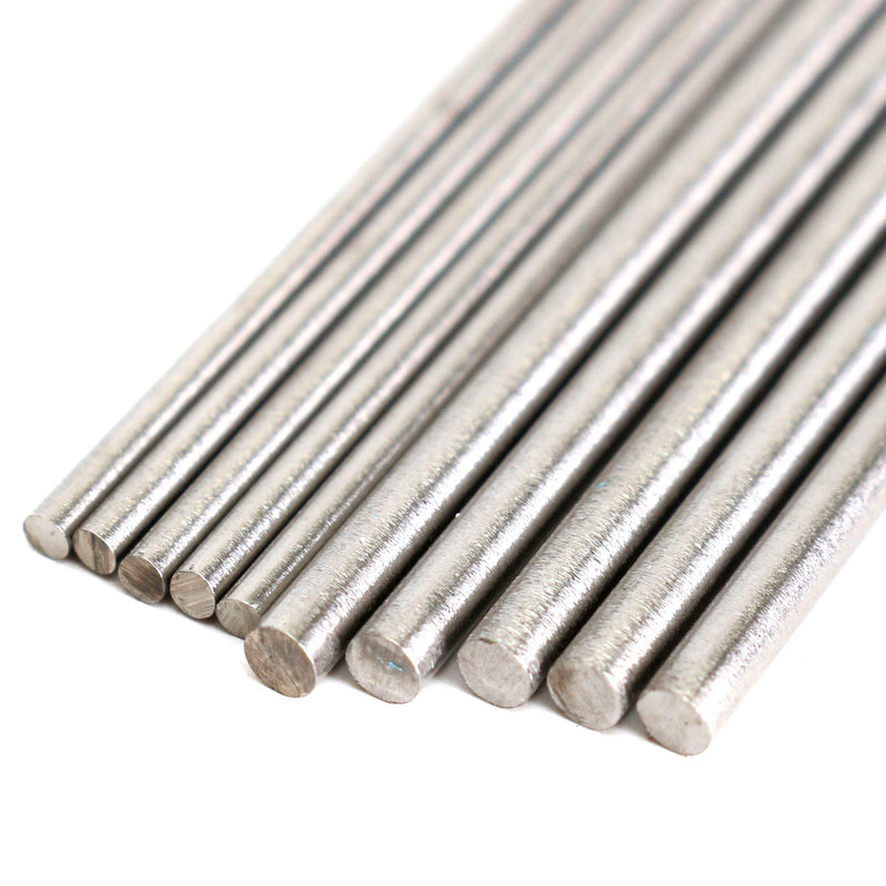 10Pcs WT20 1.0x150mm 1.6x175mm TIG Welding Tungsten Electrodes Red Tip Rods Set