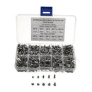 720pcs Stainless Steel M3 Button Flat Socket Head Screws Set Hex Socket Cap Screw Bolt