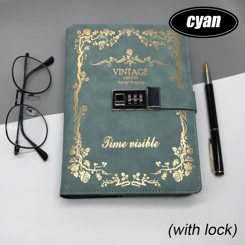 PU strap notebook retro multi-function diary student creative notebook office culture