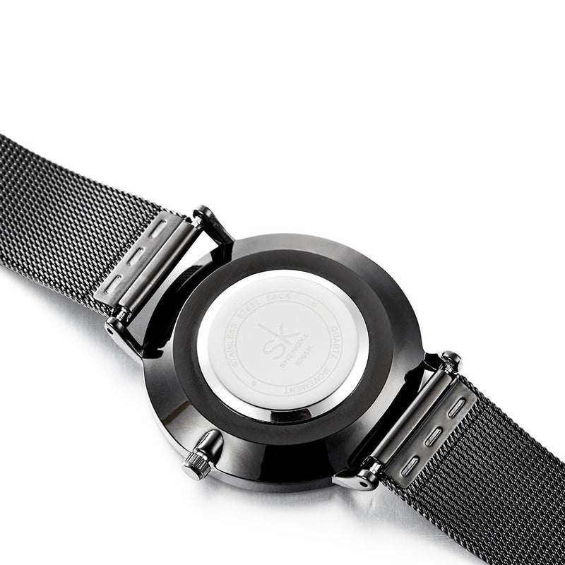 SK K0059 Ultra Thin Fashionable Women Wrist Watch Full Steel Dress Quartz Watches