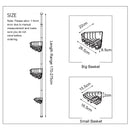 3 Tier Telescopic Toiletries Storage Corner Bath Shelf Rack for Bathroom