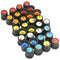 50Pcs Orange Plastic For Rotary Taper Potentiometer Hole 6mm Knob