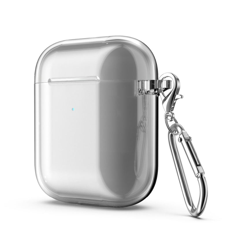 Bakeey Transparent Soft TPU Shockproof Earphone Storage Case with keychain for Apple Airpods 1 / Apple AirPods 2