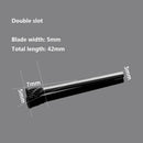 Drillpro Double Groove Alloy Rotary Boring Tool Tungsten Steel Wood Carving N-type Inverted Cone Milling Cutter Grinding Head