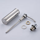 Silver Stainless Steel Liquid Soap Dispenser Sink Soap Box Bottle for Kitchen or Bathroom