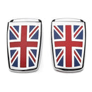 2Pcs Union Jack Windshield Washer Wiper Water Spray Nozzle Cover For Mini Cooper
