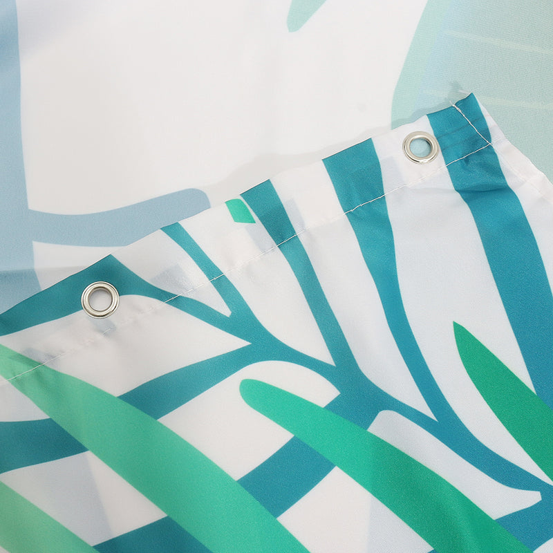 3 PCS Bathroom Carpet Set Toilet Cover 3D Shower Curtain Sets Polyester Fabric