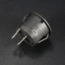10Pcs Mini Round Black 2 Pin SPST ON-OFF Rocker Switch Button
