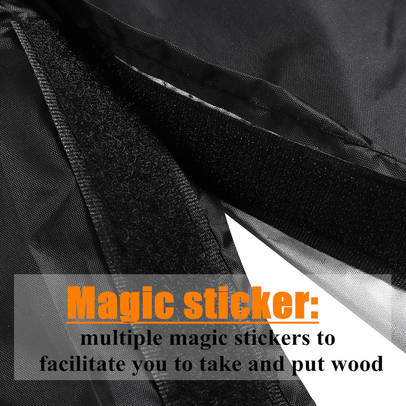 4FT Oxford Waterproof Firewood Rack Log Full Cover Anti-UV Dust Protector Cover