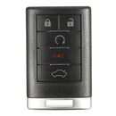 5 Button 315Hz Keyless Entry Remote Key Fob Transmitter for Cadillac CTS DTS STS