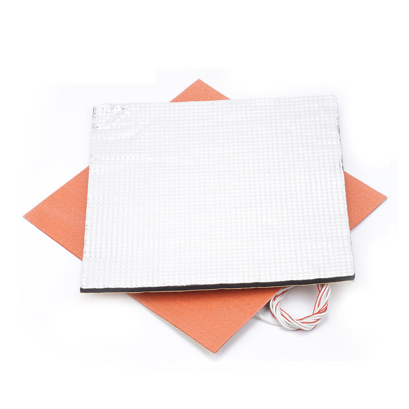 220V 750W 300*300mm Silicone Heated Bed Heating Pad + Heat Insulation Cotton Kit
