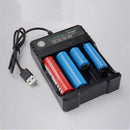 Rechargeable 4-Slot Battery Charger Li-Ion Usb Smart Fast Charger For 18350