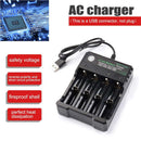 1X(Rechargeable 4-Slot Battery Charger Li-Ion Usb Smart Fast Charger For 18