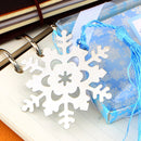 1X(Metal Book Marker Snowflake Bookmarks Wedding Supplies Pendant Gifts Tas