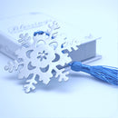 1X(Metal Book Marker Snowflake Bookmarks Wedding Supplies Pendant Gifts Tas