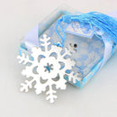 1X(Metal Book Marker Snowflake Bookmarks Wedding Supplies Pendant Gifts Tas