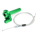 7/8inch CNC Billet Twister Throttle Tube Clamp Assembly + Cable For Dirt Pit Bike