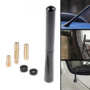 1X(Universal 5 Inch 120mm Black Antenna Carbon Fiber Printer Short-on Car R