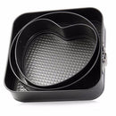 3 Pcs/Set Non-Stick Springform Cake Pan Metal Baking Cake Mold With Removab