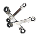 1X(5Pcs Wrench Set Of Tools Chromium Alloy Steel Dual Purpose Ratchet Ring
