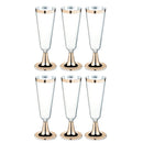 6Pcs Disposable Plastic Red Wine Glass Champagne Flutes Glasses Cocktail Pa