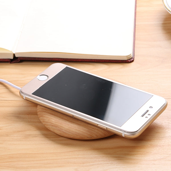 Bakeey Wooden Pad Qi Wireless Charger for iPhone X 8 Plus S8 + S9 Mi Mix 2s