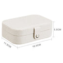 Korean Style Fresh And Simple Girl Earrings Plate Jewelry Box Protable Leat D2E3