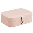 Korean Style Fresh And Simple Girl Earrings Plate Jewelry Box Protable Leat D2E3