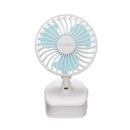 3Modes Mini Portable Summer Fan Outdoor Camping USB Rrchargeable Desk Fan with Safety Clip