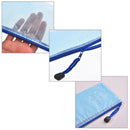 10 Pieces Zipper File Pouch Grid Document Bag Multipurpose Storage Pouch Ba R8S4