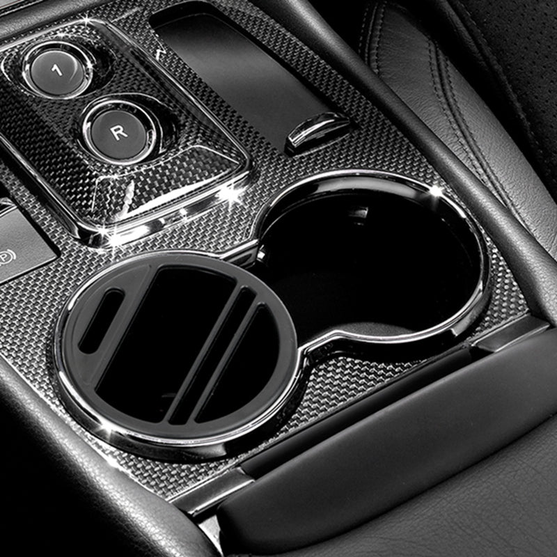 1X(Car Universal Water Cup Slot Storage Box Change Coin Card Reader