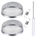 2 Pack Flying Insect Screen Rv Furnace Vent Cover 2.8 Inch Stainless Steel  J7C4