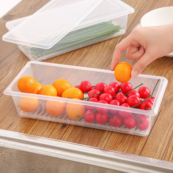 KCASA KC-SR07 Refrigerator Fridge Freezer Fresh Food Storage Box Organizer Sealed Fish Crisper Case
