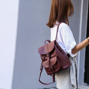 Ladies Backpack Fashion Causal Pu Leather Shoulder Retro Large Backpack Lad