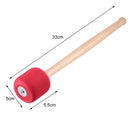 Bass Drum Mallets Sticks Red Foam Mallet With Wood Handle For Percussion Ba