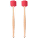 Bass Drum Mallets Sticks Red Foam Mallet With Wood Handle For Percussion Ba