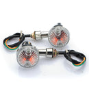Universal Front Rear Motorcycle Turn Signals Indicators Amber Lights Lamp