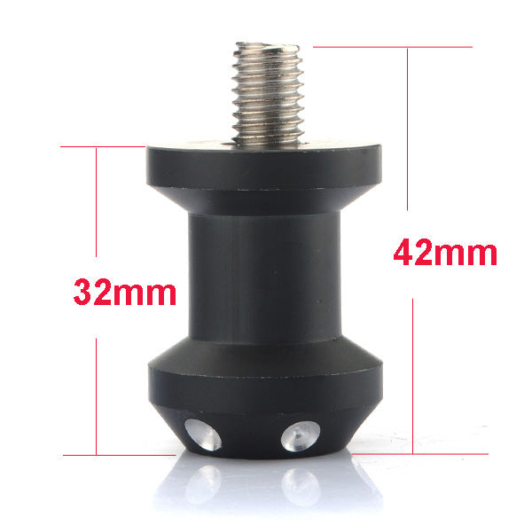 8mm Motorcycle Black Swing Arm Spool Bobbin for Honda Suzuki Ducati