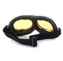 Motorcycle Scooter Helmet Goggles Silver Frame Pilot Style
